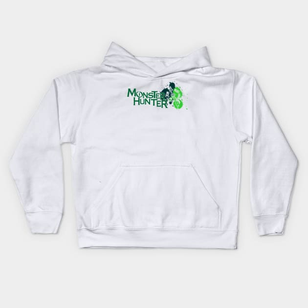 Monster Hunter TRI - GREEN Kids Hoodie by MinosArt